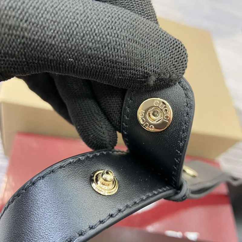 Gucci 815178 Gucci Horsebit 1955 Soft Medium Shoulder Bag Black