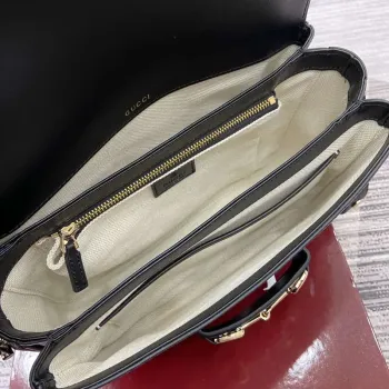 Gucci 815178 Gucci Horsebit 1955 Soft Medium Shoulder Bag Black