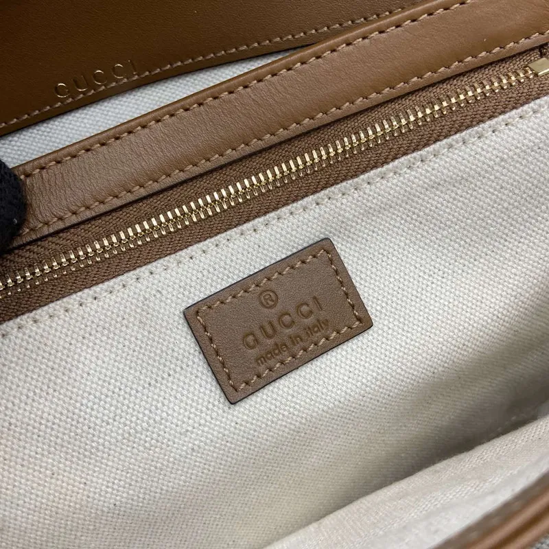 Gucci 815178 Gucci Horsebit 1955 Soft Medium Shoulder Bag Brown