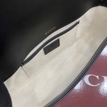 Gucci 815206 Gucci Horsebit 1955 Soft Small Top Handle Bag Black