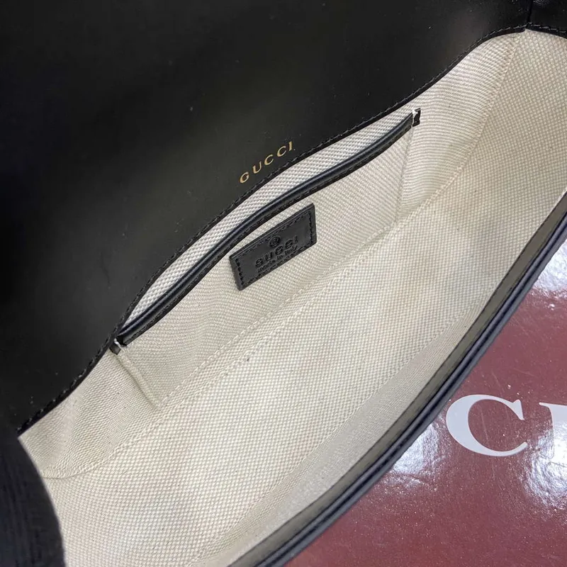 Gucci 815206 Gucci Horsebit 1955 Soft Small Top Handle Bag Black