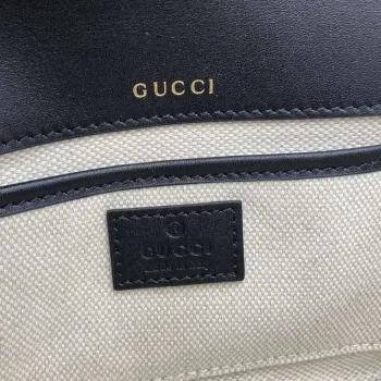 Gucci 815206 Gucci Horsebit 1955 Soft Small Top Handle Bag Black