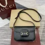Gucci 815205 Gucci Horsebit 1955 Soft Small Shoulder Bag Black