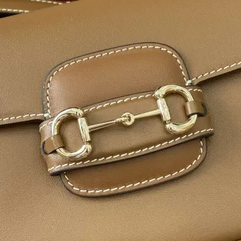 Gucci 815205 Gucci Horsebit 1955 Soft Small Shoulder Bag Brown