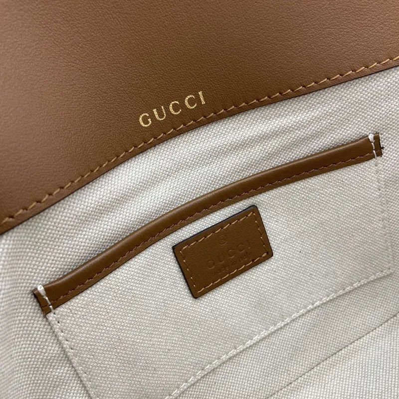 Gucci 815205 Gucci Horsebit 1955 Soft Small Shoulder Bag Brown