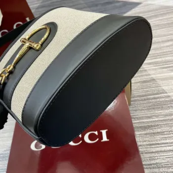 Gucci 833665 Gucci 73 Small Bucket Bag Natural Canvas