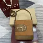 Gucci 833665 Gucci 73 Small Bucket Bag Brown Suede