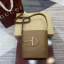 Gucci 833665 Gucci 73 Small Bucket Bag Brown Leather