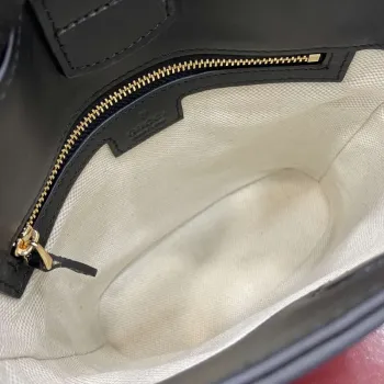 Gucci 833665 Gucci 73 Small Bucket Bag Black Leather
