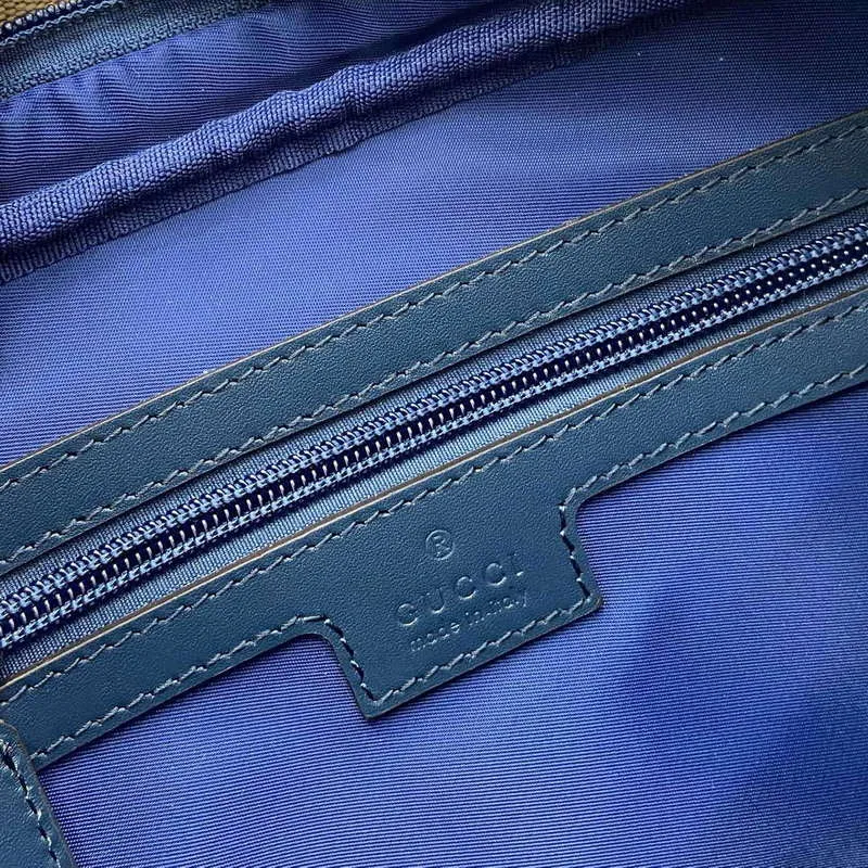 Gucci 817771 Small Embroidered Snake Crossbody Bag Apricot cloth