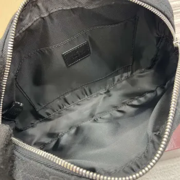 Gucci 834802 GG Canvas Small Crossbody Bag Black