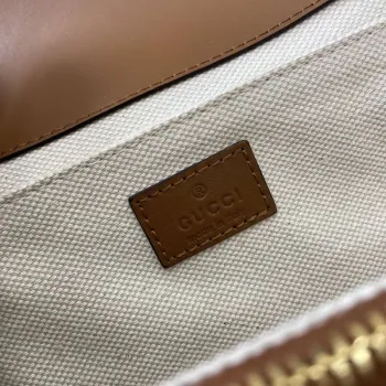 Gucci 826761 Gucci Go Small Shoulder Bag Brown PVC