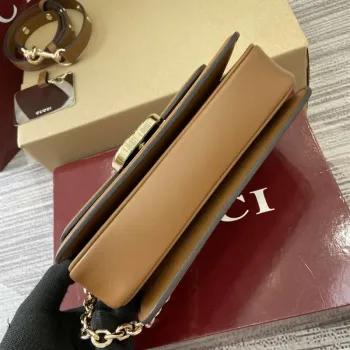 Gucci 826761 Gucci Go Small Shoulder Bag Blue Jeans