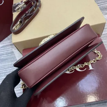 Gucci 826761 Gucci Go Small Shoulder Bag Red