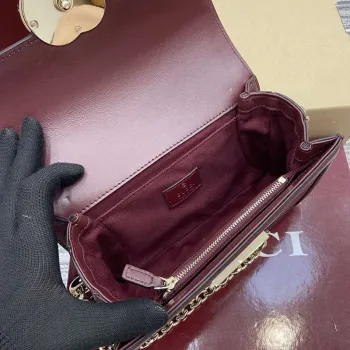 Gucci 826761 Gucci Go Small Shoulder Bag Red