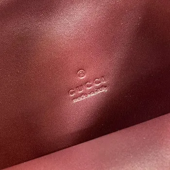 Gucci 834981 Gucci B medium Shoulder Bag Red Leather