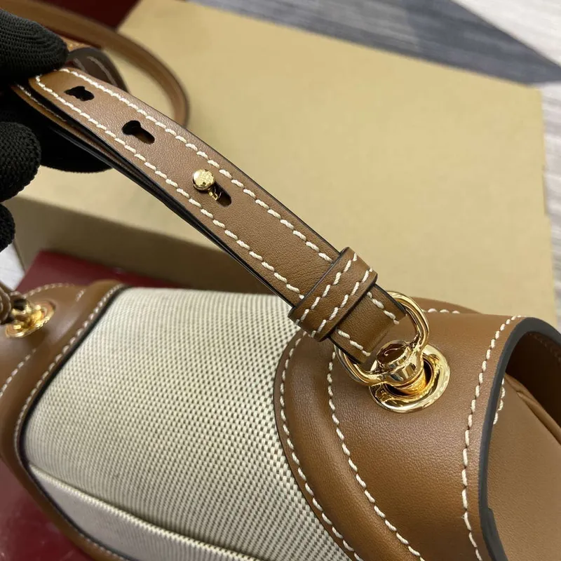 Gucci 815700 Gucci Blondie mini shoulder bag Beige cotton linen canvas