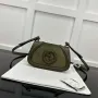 Gucci 815700 Gucci Blondie mini shoulder bag Suede leather Green