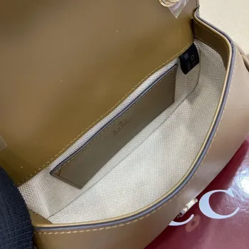 Gucci 815700 Gucci Blondie mini shoulder bag Suede leather Brown