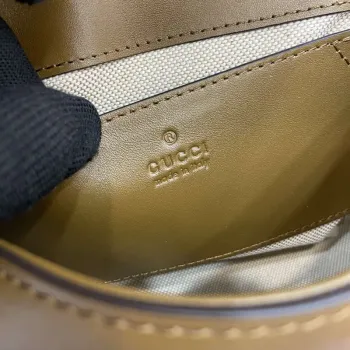 Gucci 815700 Gucci Blondie mini shoulder bag Suede leather Brown