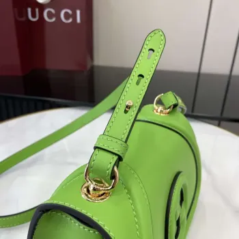 Gucci 815700 Gucci Blondie mini shoulder bag Green Leather