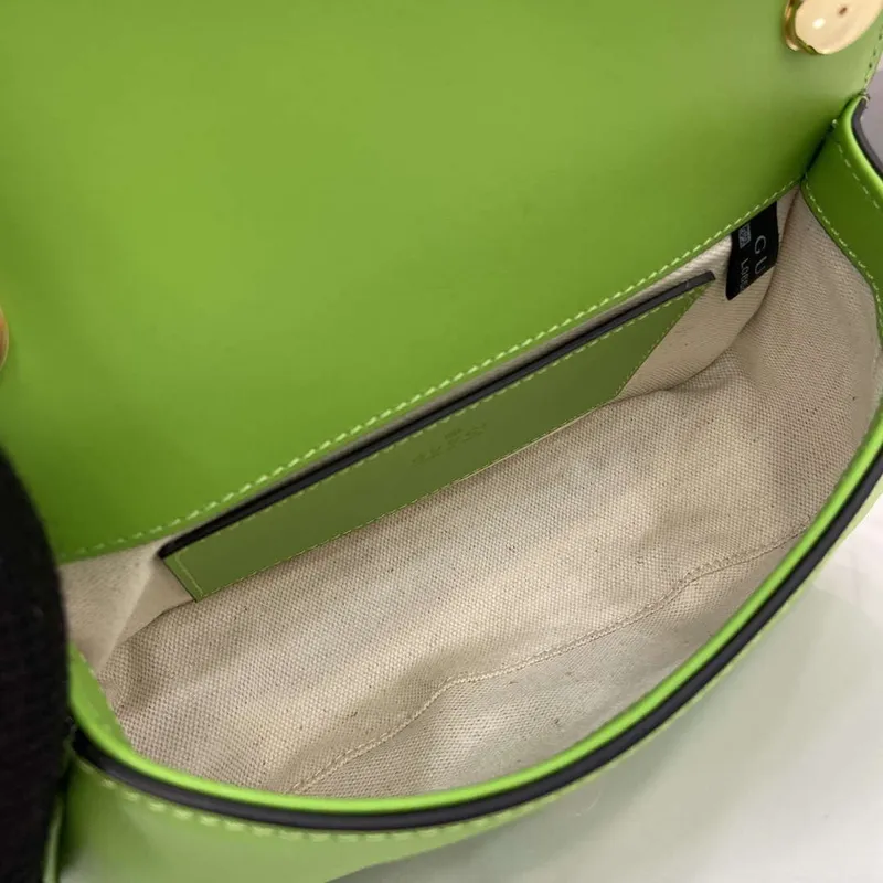 Gucci 815700 Gucci Blondie mini shoulder bag Green Leather