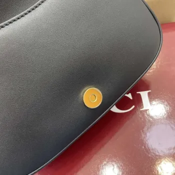 Gucci 815700 Gucci Blondie mini shoulder bag Black Leather