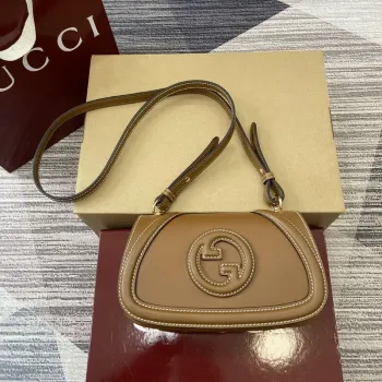 Gucci 815700 Gucci Blondie mini shoulder bag Brown Leather