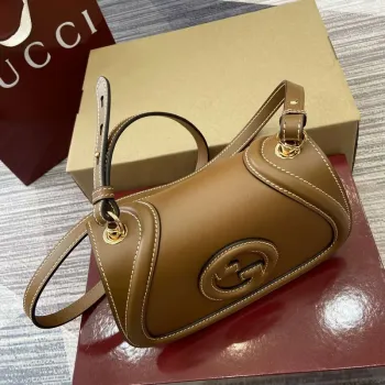 Gucci 815700 Gucci Blondie mini shoulder bag Brown Leather