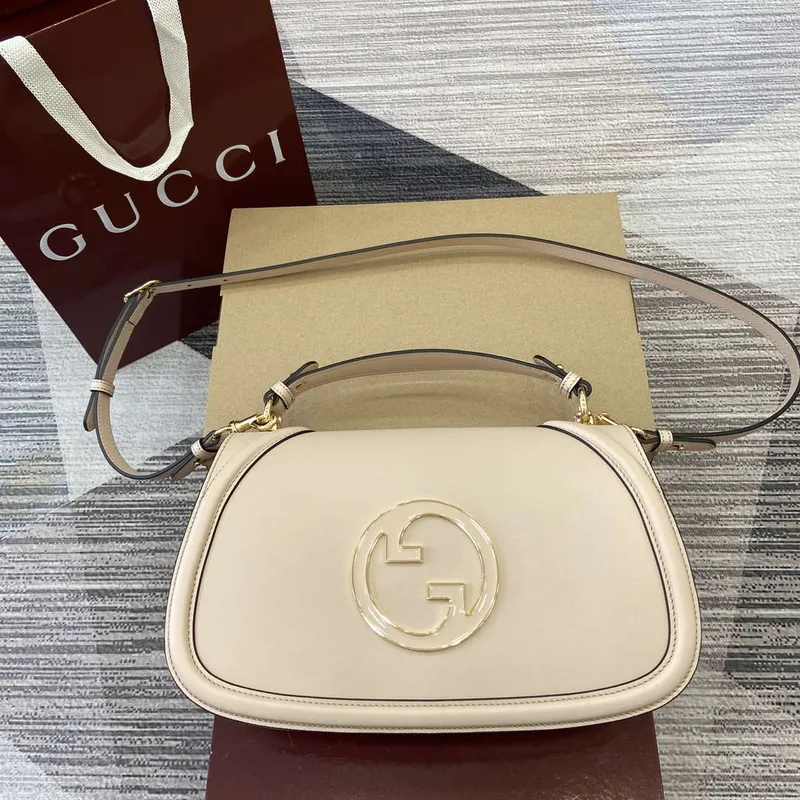 Gucci 815719 Gucci Blondie Medium top handle bag Leather Light Pink