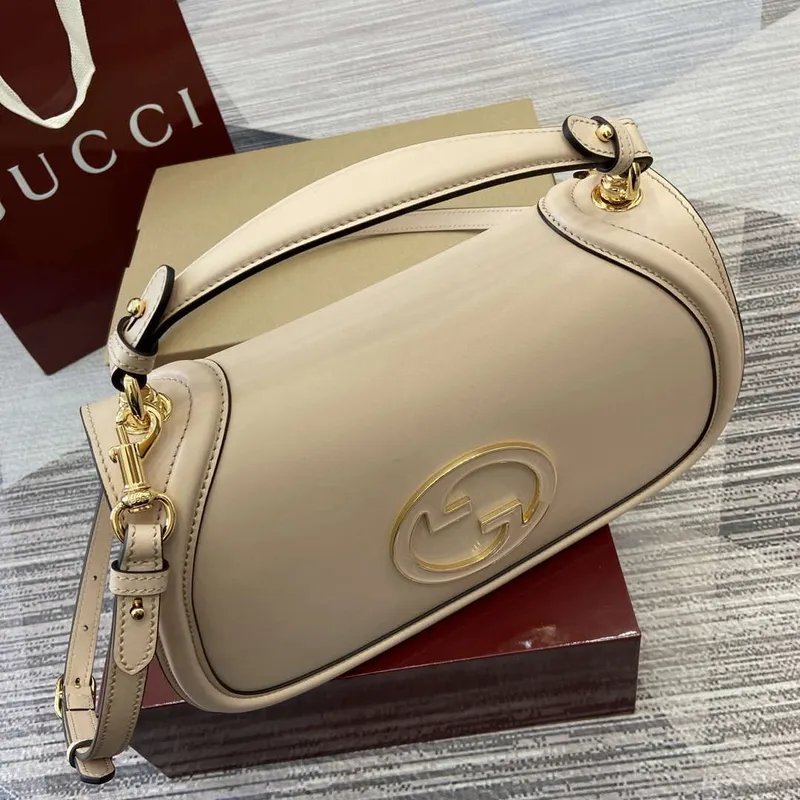 Gucci 815719 Gucci Blondie Medium top handle bag Leather Light Pink