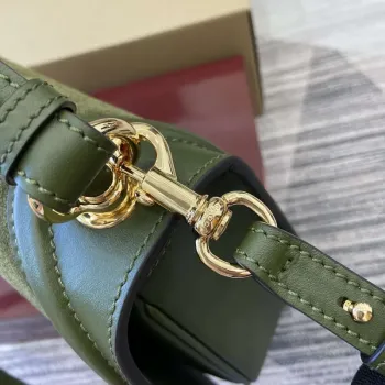 Gucci 815719 Gucci Blondie Medium top handle bag Green suede