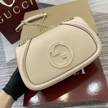 Gucci 815715 Gucci Blondie small shoulder bag Light Pink Leather