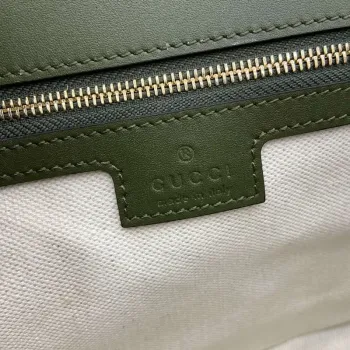 Gucci 815715 Gucci Blondie small shoulder bag Green Suede Leather