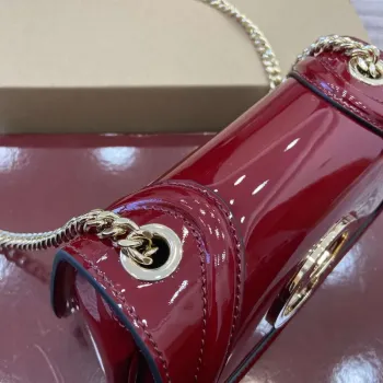 Gucci 815711 Gucci Blondie mini shoulder bag Patent Leather Red
