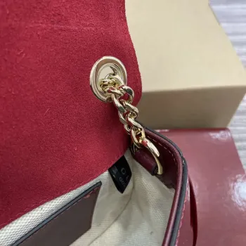 Gucci 815711 Gucci Blondie mini shoulder bag Patent Leather Red
