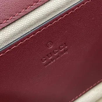 Gucci 815711 Gucci Blondie mini shoulder bag Suede Leather Red and Wine Red