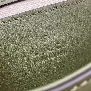 Gucci 815711 Gucci Blondie mini shoulder bag Suede Leather Green
