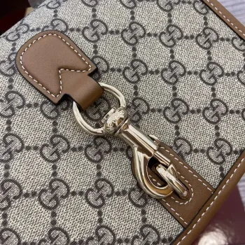 Gucci 815211 GG Emblem mini shoulder bag Beige and Brown