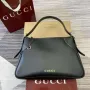 Gucci 815217 GG Emblem Large shoulder bag Black