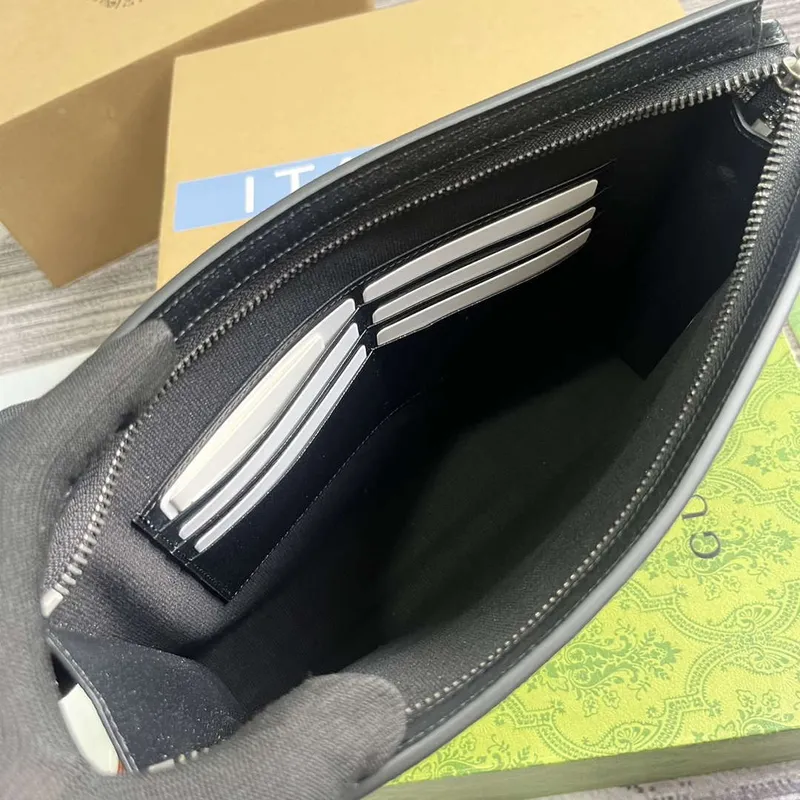 Gucci 768255 GG pouch with GG detail Beige and Black