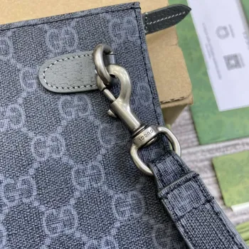 Gucci 768255 GG pouch with GG detail Black