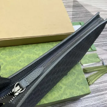 Gucci 768255 GG pouch with GG detail Black