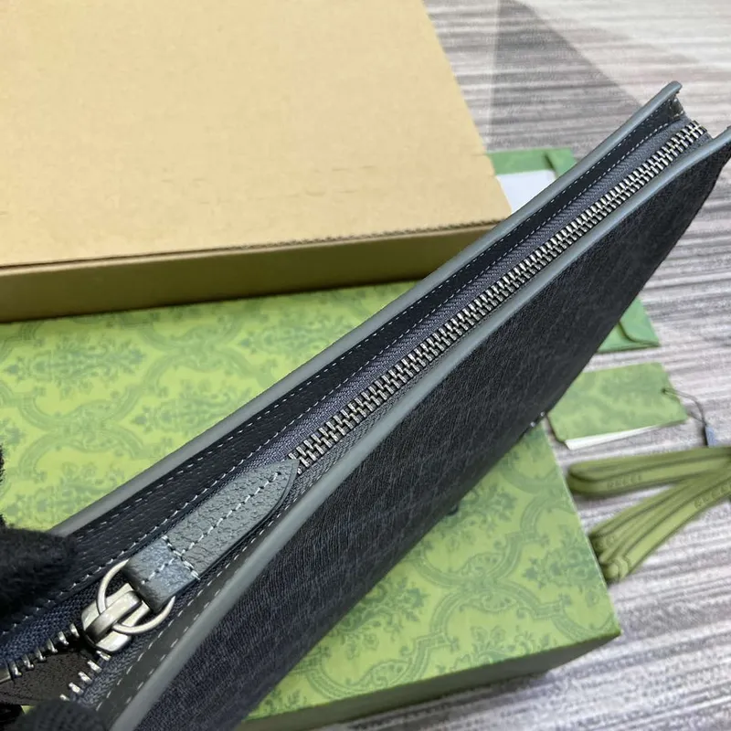 Gucci 768255 GG pouch with GG detail Black
