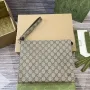 Gucci 768255 GG pouch with GG detail Dark Gray