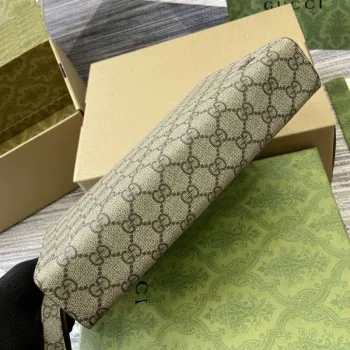 Gucci 768255 GG pouch with GG detail Dark Gray