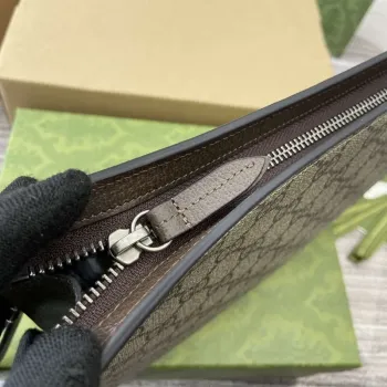 Gucci 768255 GG pouch with GG detail Dark Gray