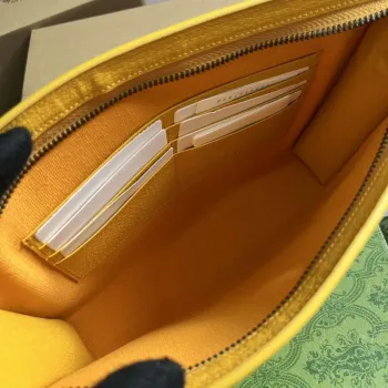Gucci 768255 GG pouch with GG detail Yellow