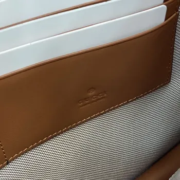 Gucci 768255 GG pouch with GG detail Beige