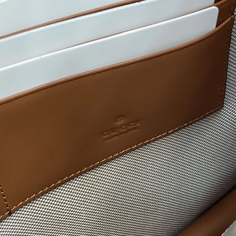 Gucci 768255 GG pouch with GG detail Beige